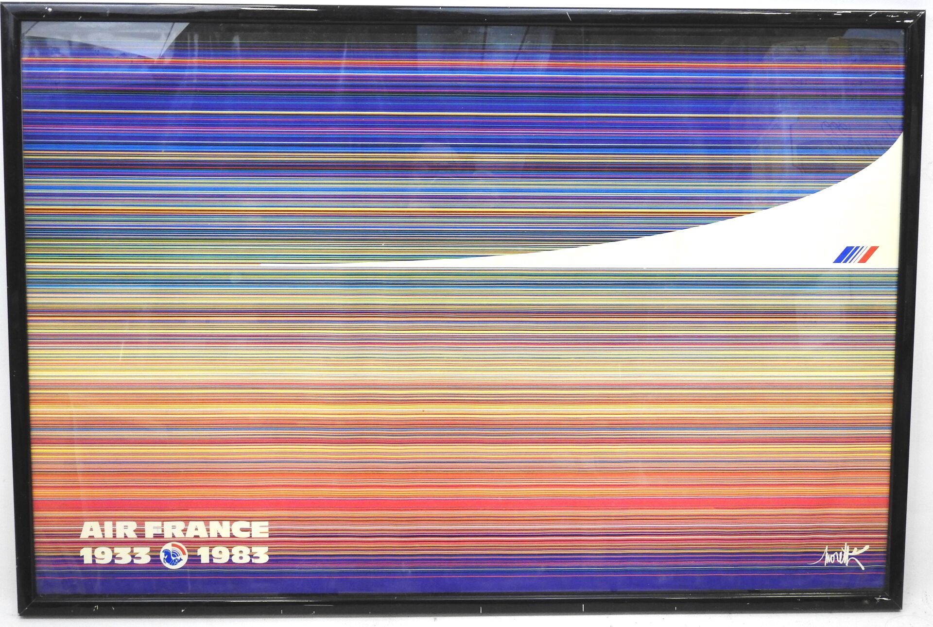 Null Raymond MORETTI (1931-2005) dopo : Air France 1933-1983. Poster realizzato &hellip;