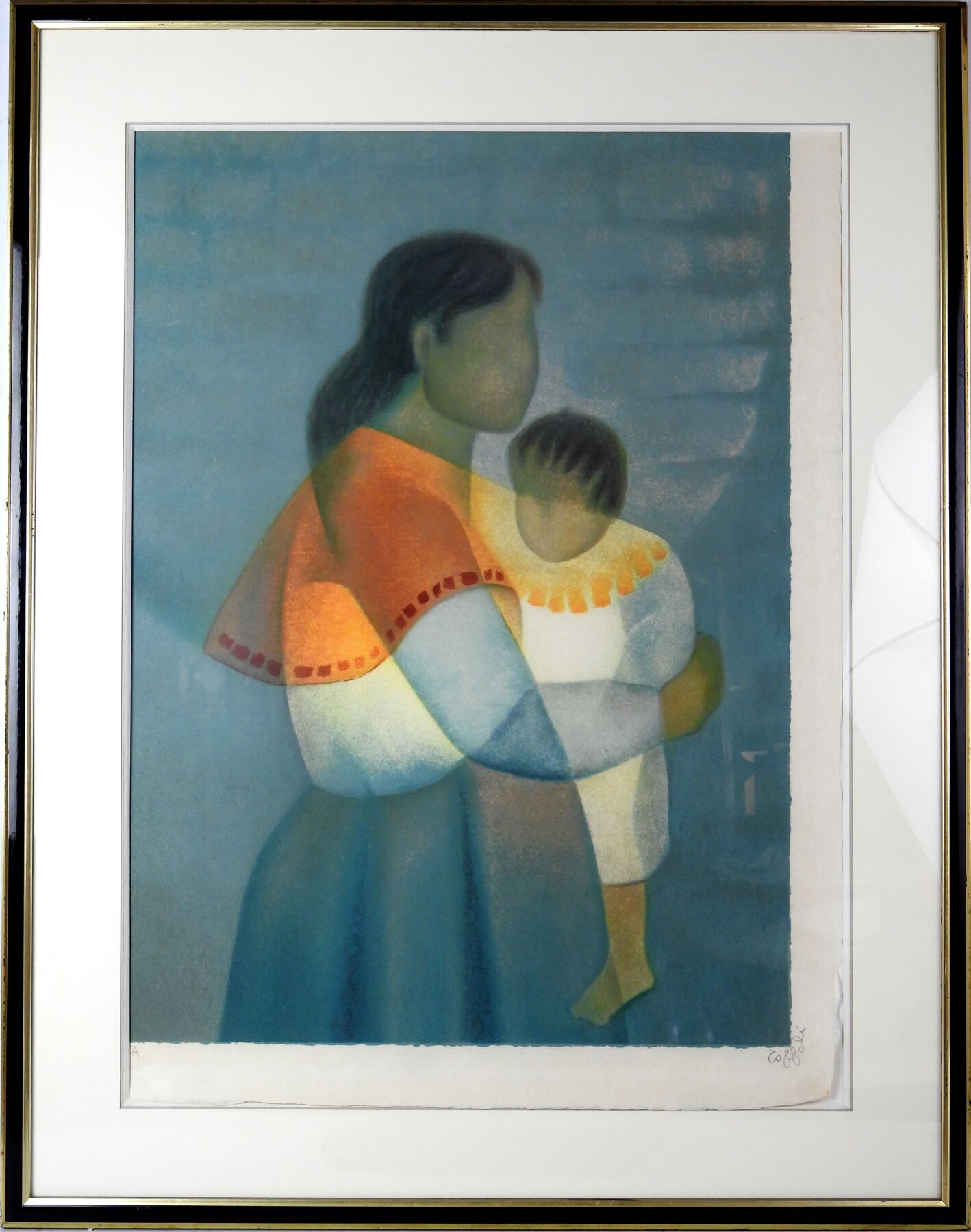 Null Louis TOFFOLI (1907-1999): La maternidad. Litografía. Prueba de artista fir&hellip;