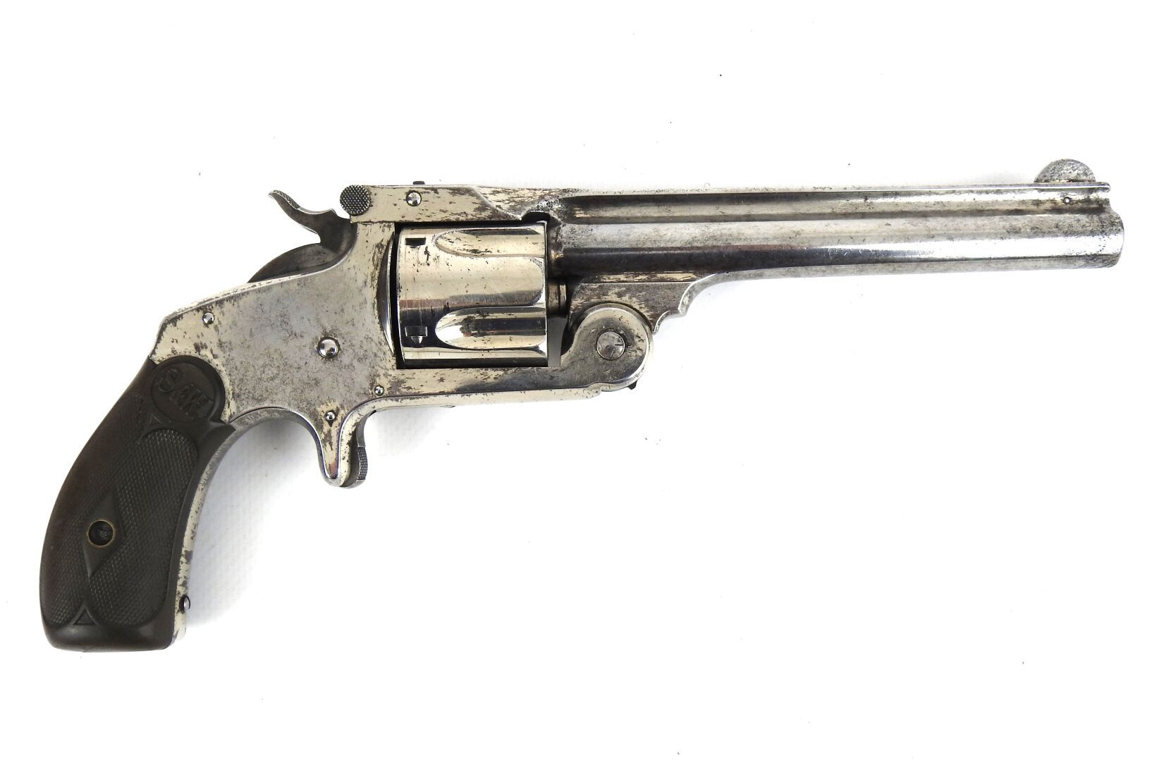 Null ETATS-UNIS. Revolver SMITH & WESSON BABY RUSSIAN 2e modèle, single action c&hellip;