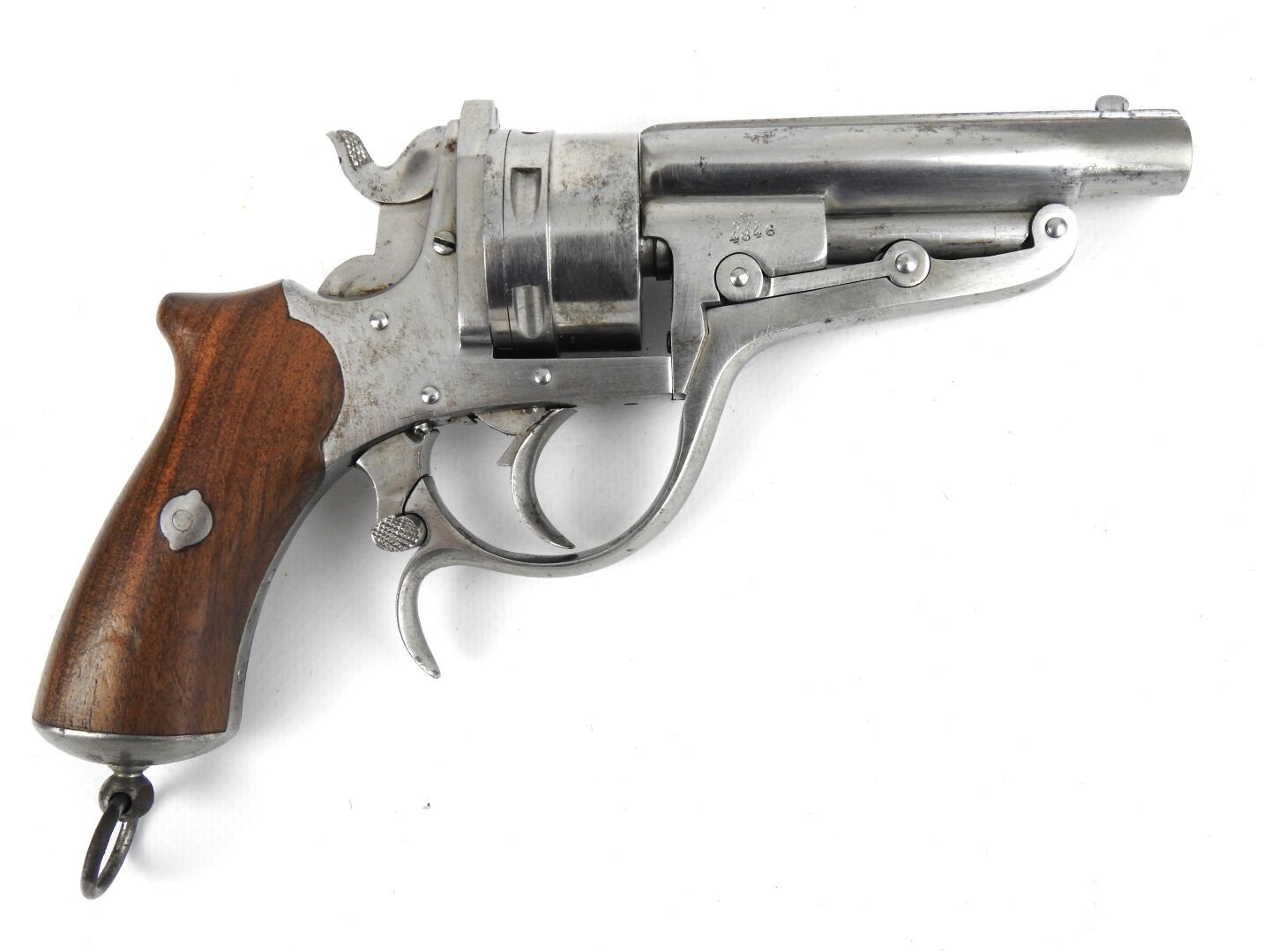 Null BELGIO. Revolver sistema GALAND tipo 1868 DA a percussione centrale ed estr&hellip;