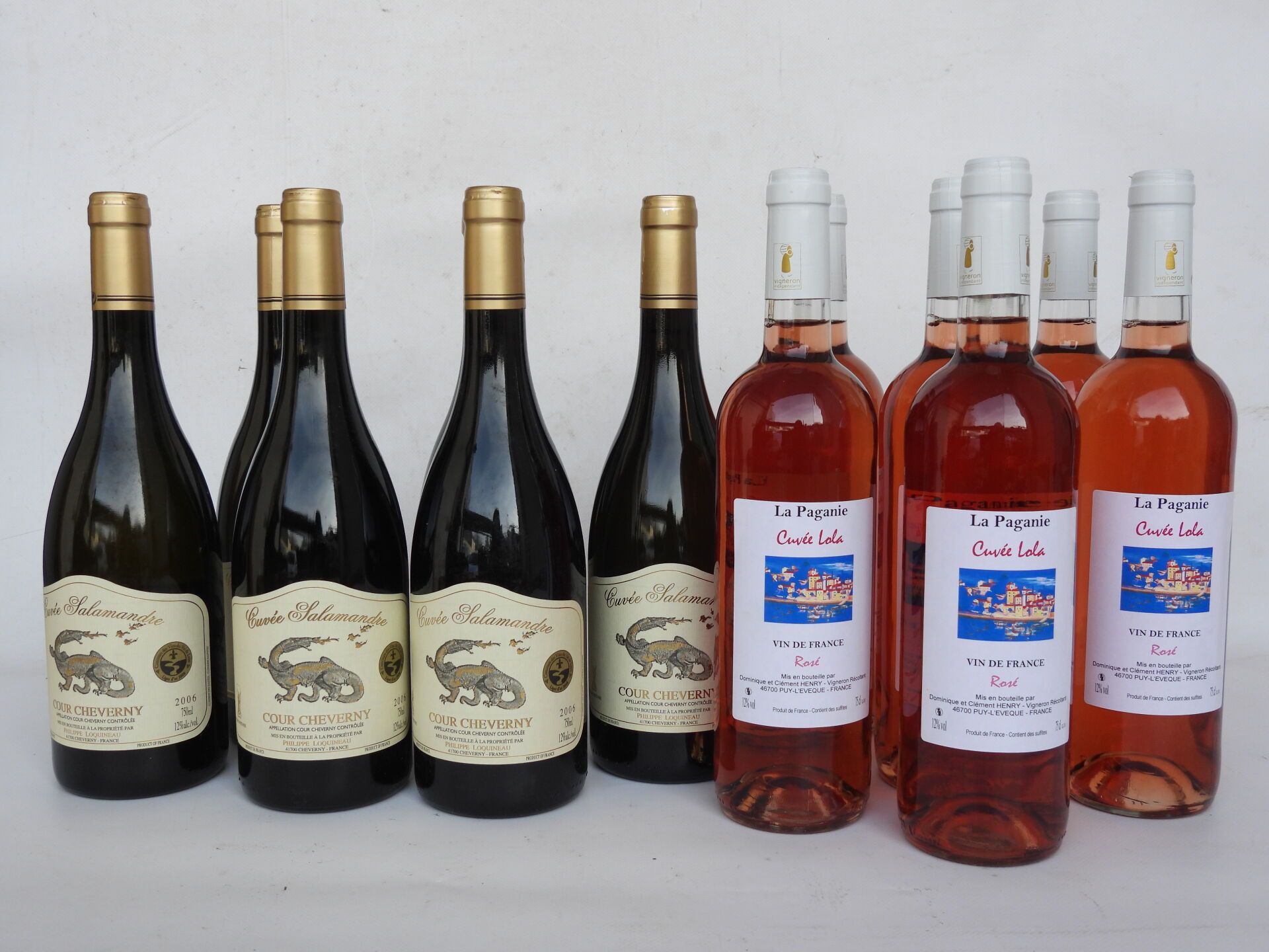 Null 12 bouteilles dont 6 rosé La Paganie cuvée Lola et 6 cuvée Salamandre Cour &hellip;