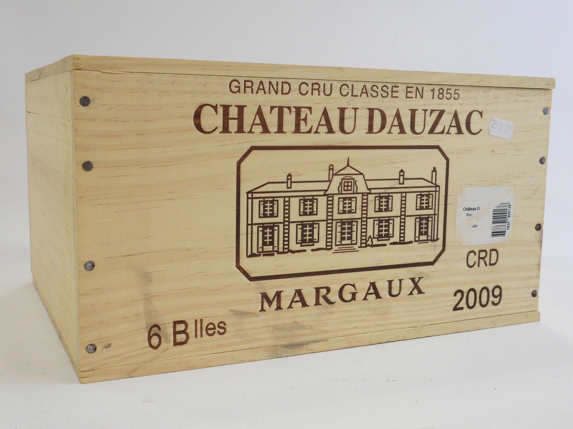 Null 6 bouteilles MARGAUX 2009 " Château Dauzac ". ( 5ème Cru Classé ) CBO