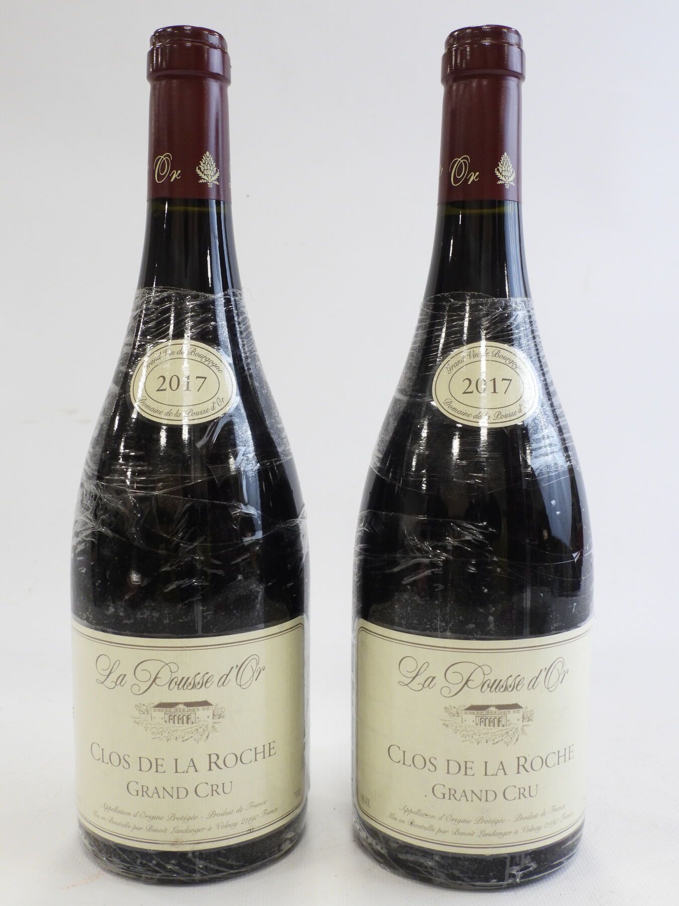Null 2 bouteilles Clos de la Roche La Pousse d'or 2017.