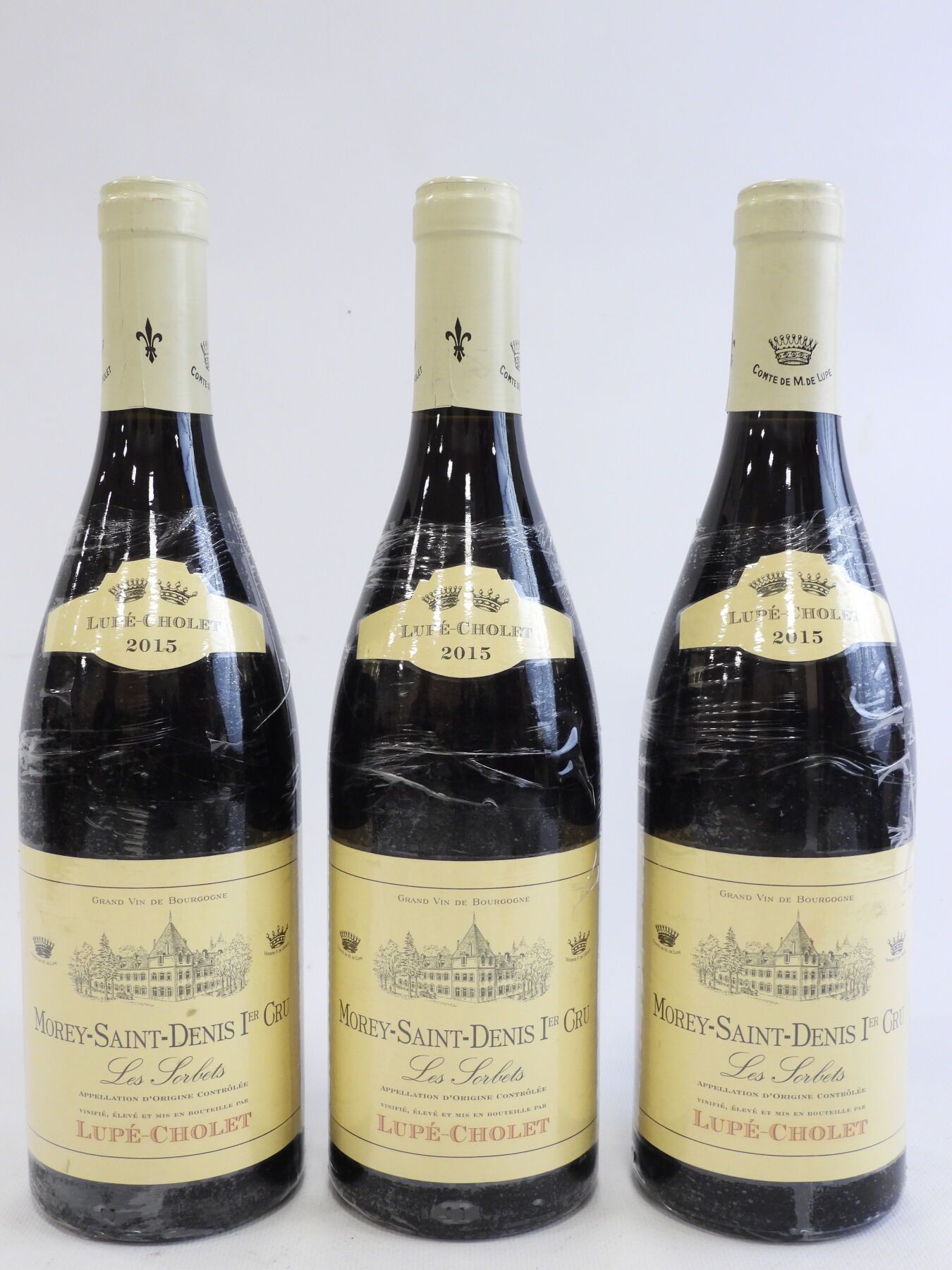 Null 3 bouteilles Morey Saint-Denis Les Sorbets Lupe Cholet 2015.