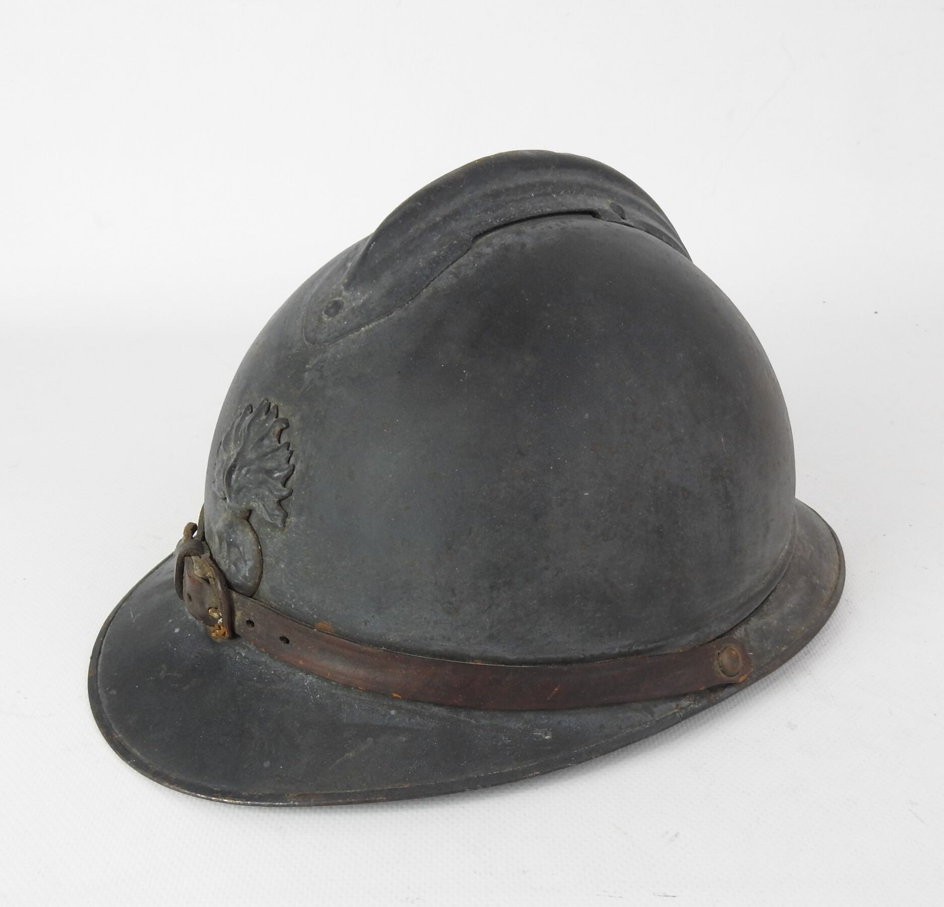 Null INFANTRY. Adrian helmet model 1915 in steel painted in blue horizon matt, f&hellip;