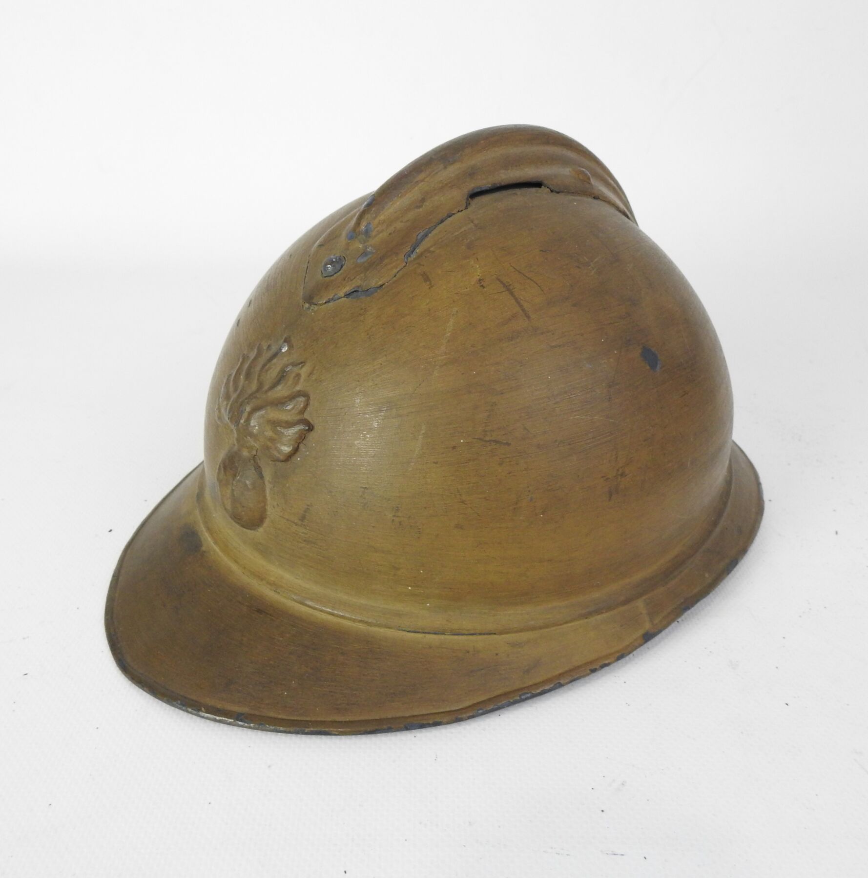 Null ARMEE d'AFRIQUE. INFANTERIE. Casque Adrian modèle 1915 en acier peint d'usi&hellip;