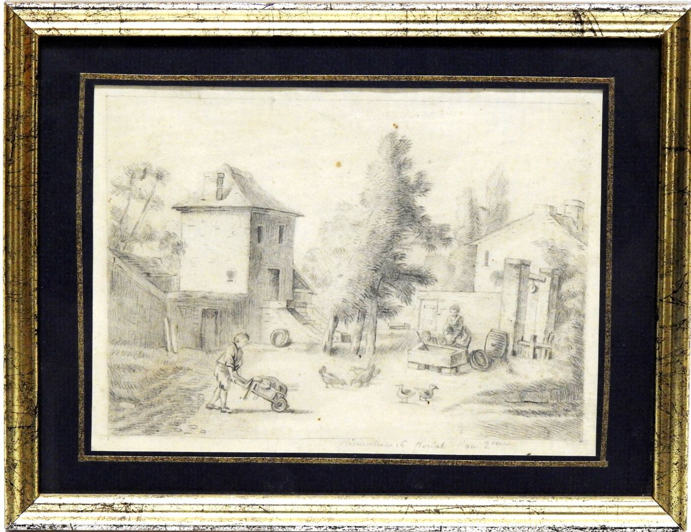 Null FRENCH SCHOOL - end of XVIIIth century
Scene of life at the farm.
Graphite,&hellip;