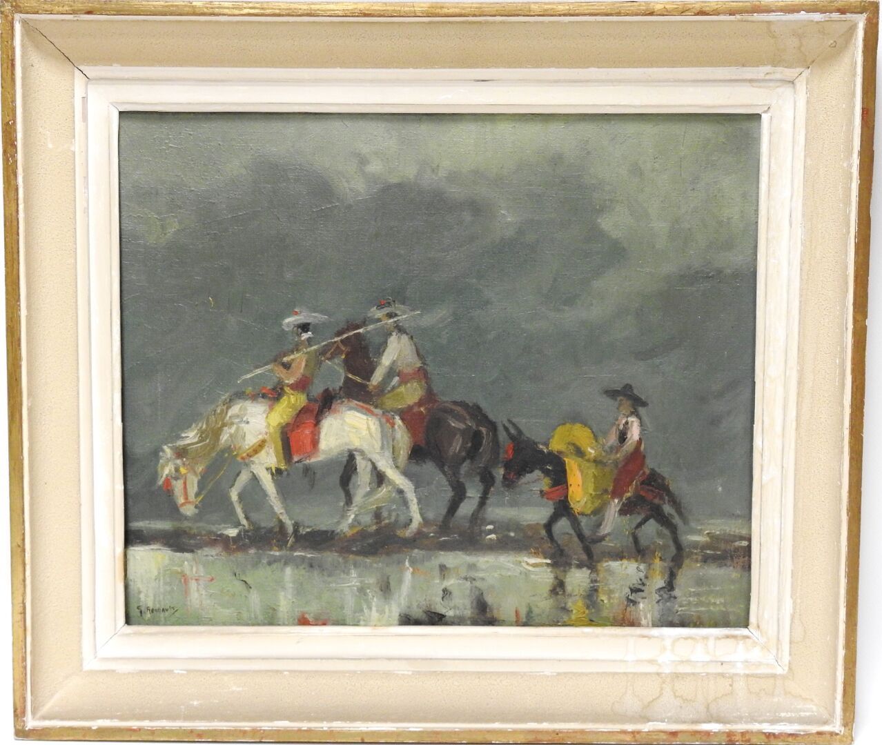 Null Georges RÉGNAULT (1898-1979)
Return of the Picadors
Oil on canvas. Signed l&hellip;