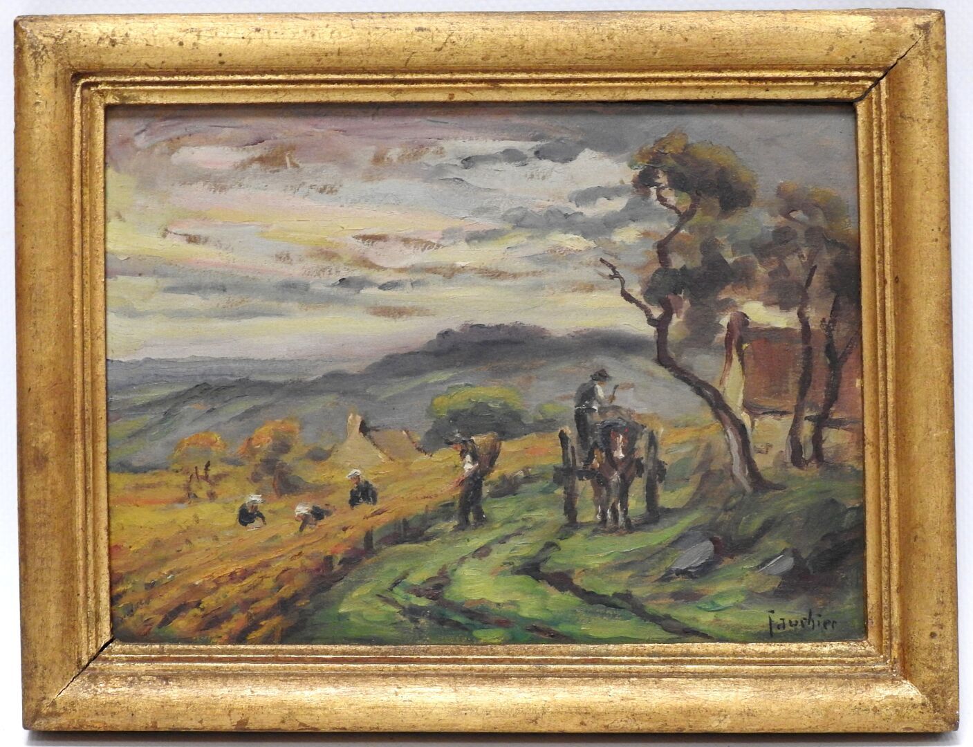 Null Charles FAUCHIER (1887-1965)
Work in the fields
Oil on cardboard. Signed lo&hellip;