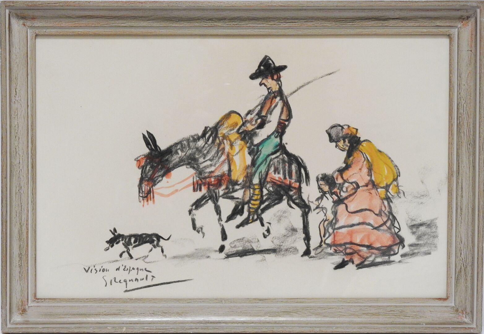 Null 乔治-雷诺(Georges RÉGNAULT) (1898-1979)
西班牙的愿景
炭笔和水粉以及水彩的加强版
左下方有标题和签名
32 x 49 &hellip;