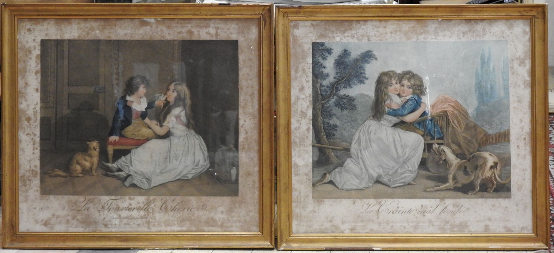 Null ALLAIS d'après Louis-Léopold BOILLY (1761-1845)
La Tourterelle Chérie et La&hellip;