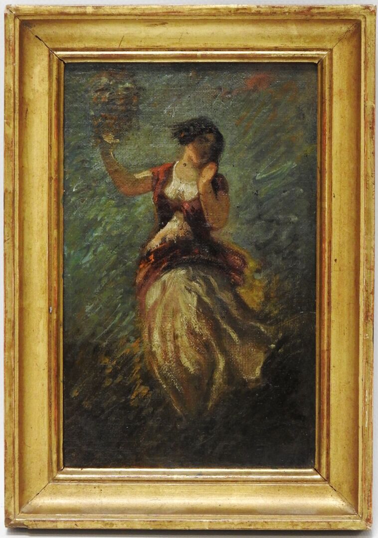 Null SCUOLA FRANCESE - XIX secolo
Ballerina.
Olio su tavola. Porta una firma in &hellip;