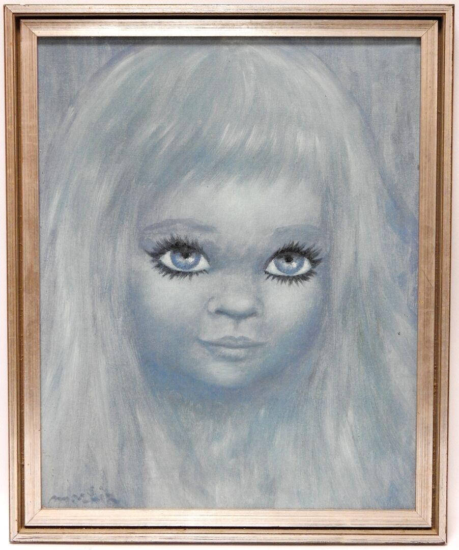 Null Deborah MORLIZ - XX eme
Visage bleu de Manuella
Huile sur toile 
Signée en &hellip;