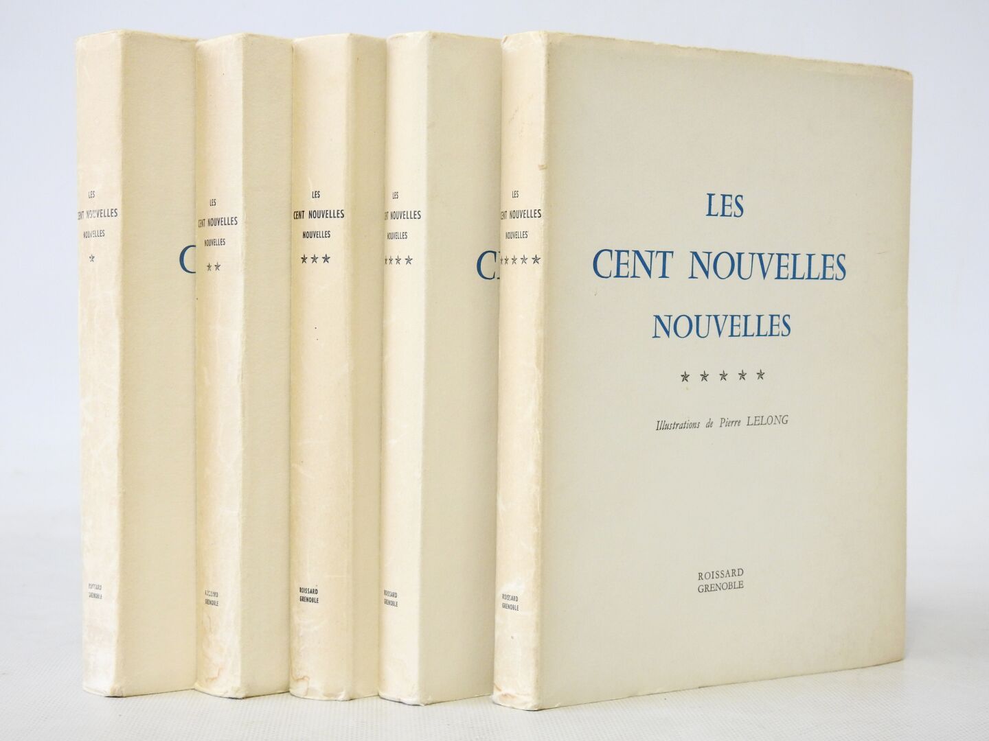 Null Pierre LELONG
Réunion de 5 volumes in-8 carré, brochés. Roissard - Grenoble&hellip;
