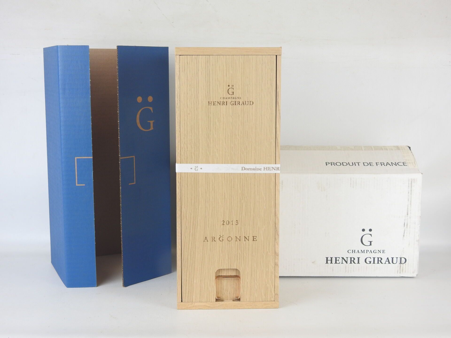Null 1 Flasche Champagne Henri Giraud Argonne 2013. Original Holzkiste und Karto&hellip;