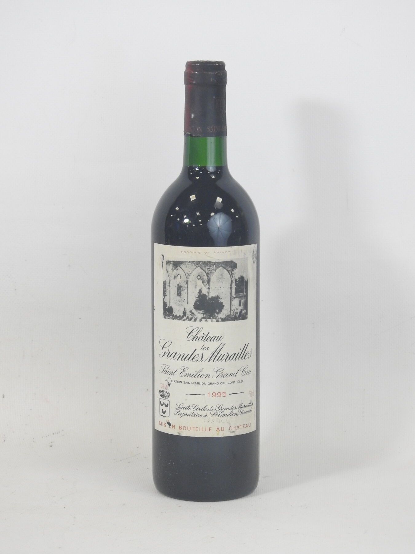 Null 1 bouteille Château Les Grandes Murailles Saint-Emilion Grand cru 1995