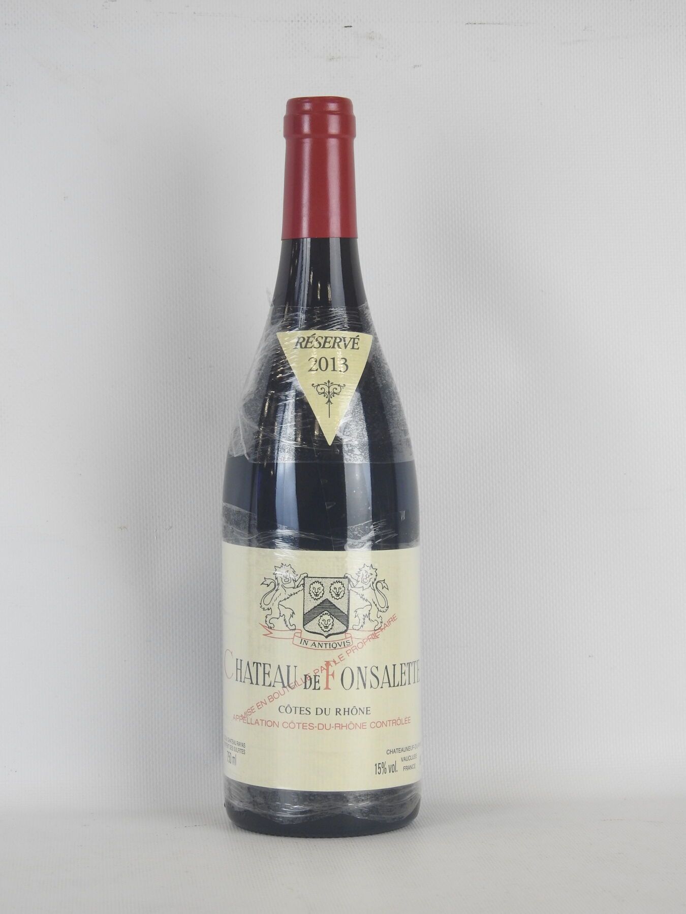 Null 1 bouteille Château de Fonsalette Côtes du Rhône Réserve 2013