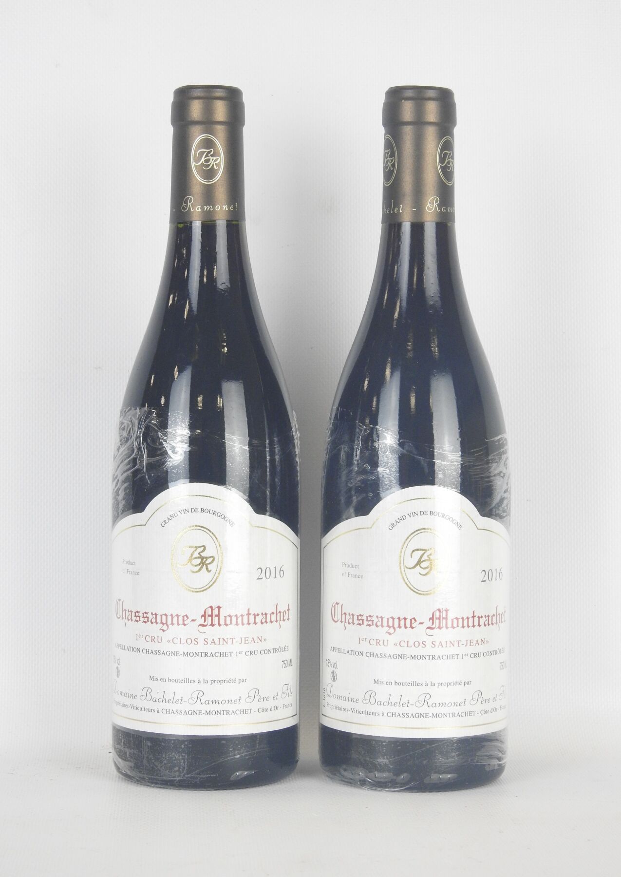 Null 2 bouteilles Chassagne-Montrachet 1er cru Clos Saint Jean 2016 Domaine Bach&hellip;