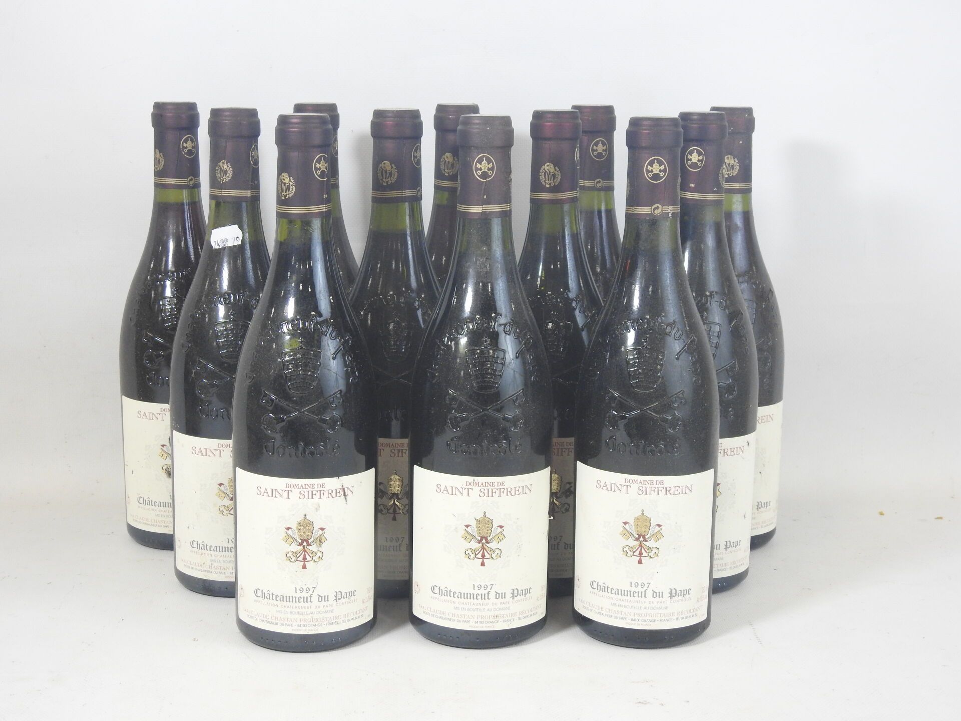 Null 12 bouteilles Domaine de Saint Siffrein Chateauneuf du Pape 1997 Claude Cha&hellip;