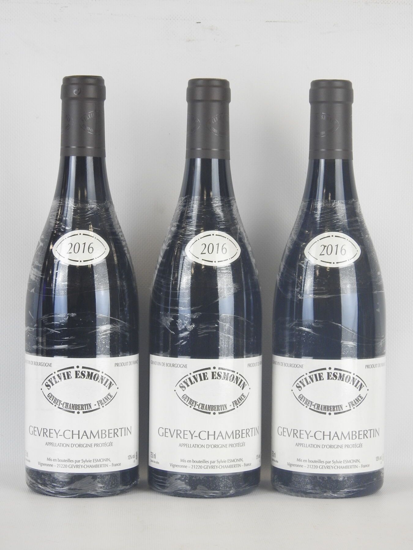 Null 3 bottles Gevrey-Chambertin Sylvie Esmonin 2016