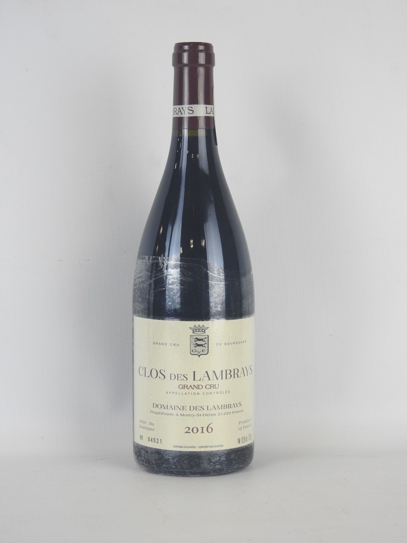 Null 1 bottle Clos des Lambrays Grand cru Domaine des Lambrays 2016