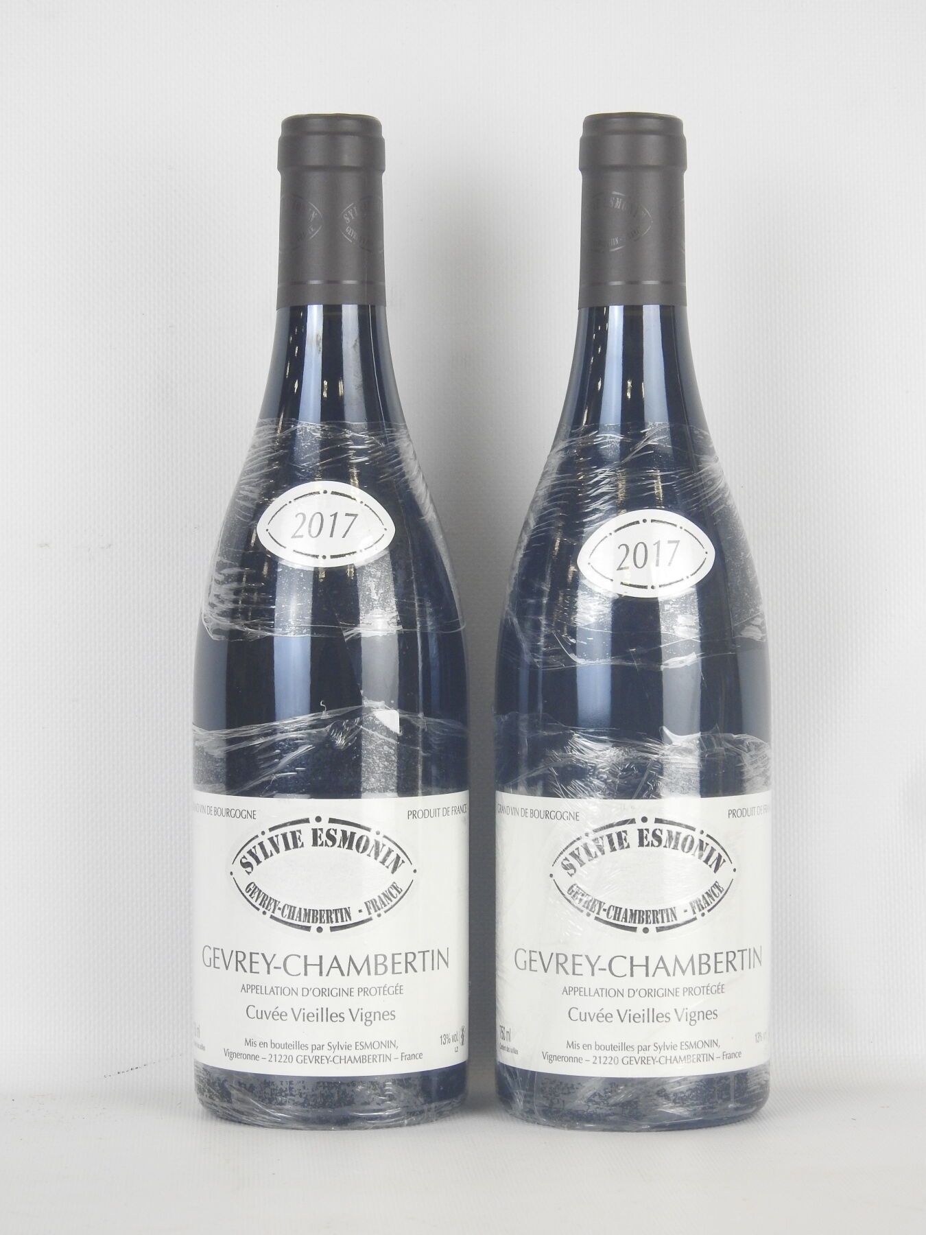 Null 2 bottles Gevrey-Chambertin Cuvée Vieilles Vignes Sylvie Esmonin 2017