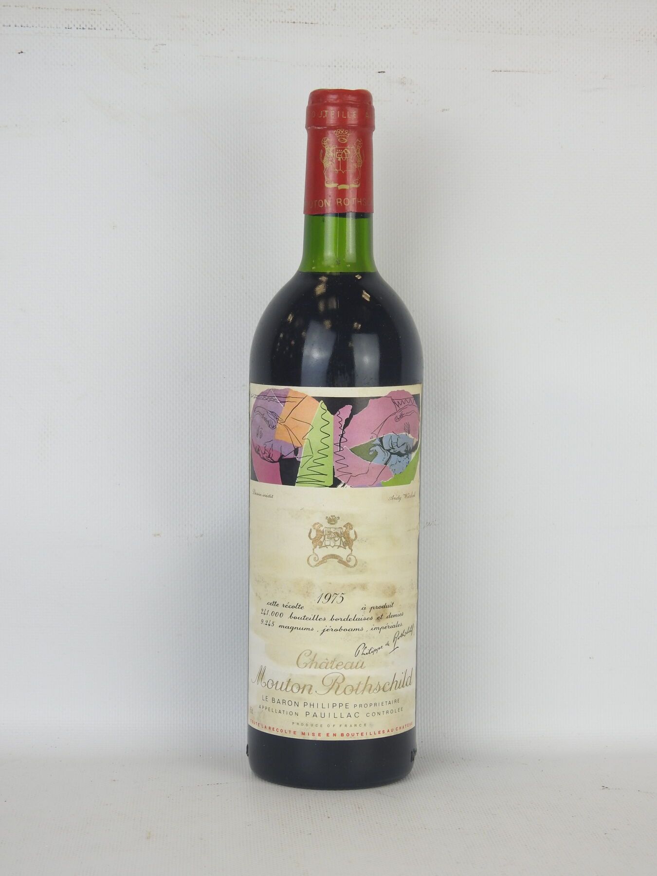 Null 1 bouteille Château Mouton Rothschild Pauillac 1975