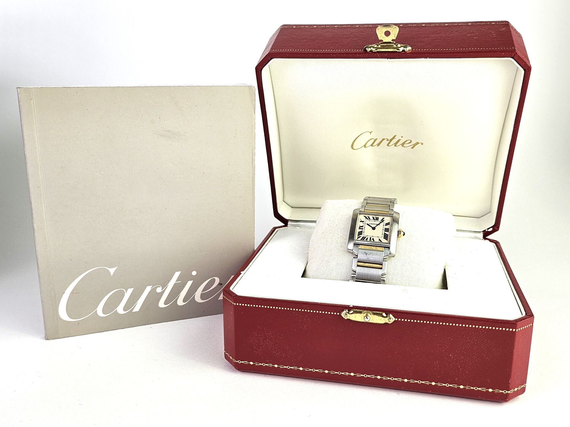 Null CARTIER.
Two-tone steel ladies' wristwatch, "Tank Française" model, quartz &hellip;