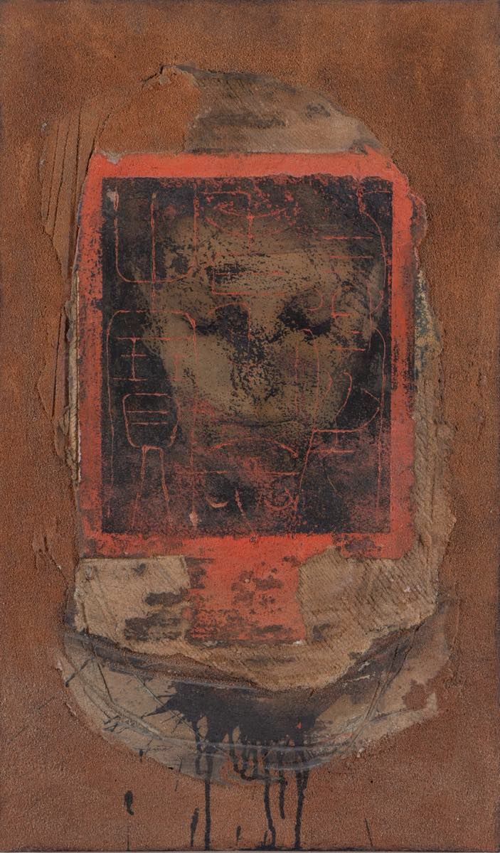 Nicola Samorì (Forlì 1945), “Senza titolo”, 2002. Fresco sobre tabla, firmado y &hellip;