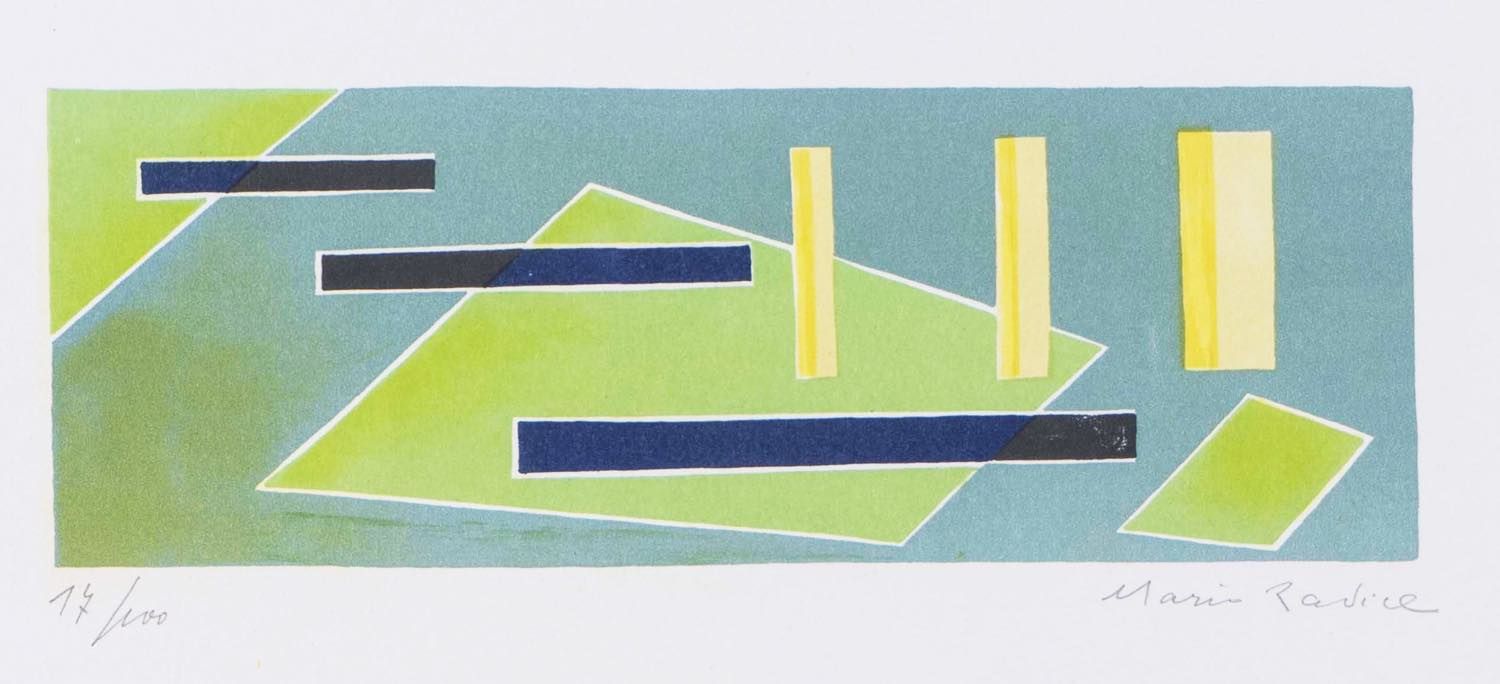 Mario Radice (Como 1898 – Milano 1987), “Senza titolo”. Lithographie en couleur &hellip;