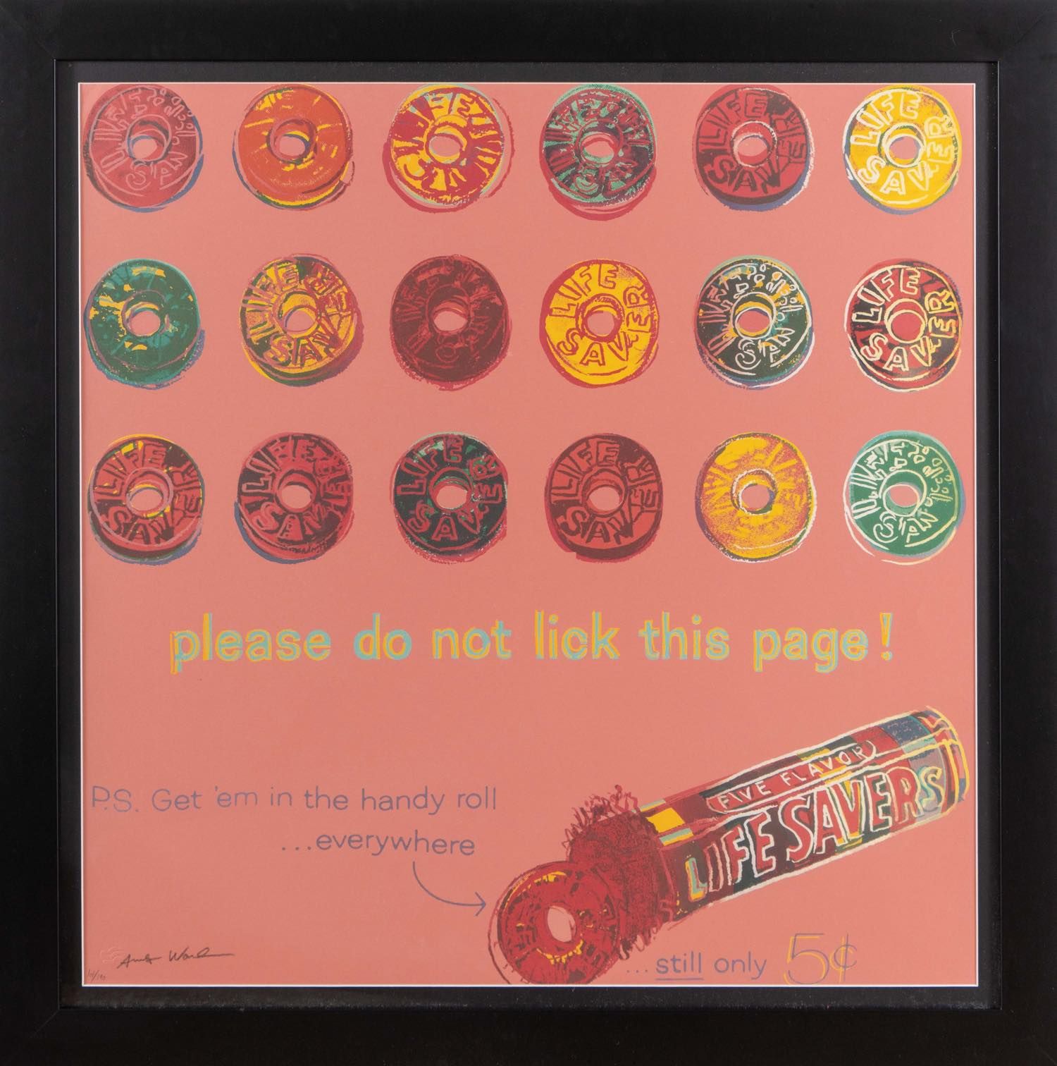 Andy Warhol (Pittsburgh 1928 - New York 1987), “Life Savers”, 1985. Color silksc&hellip;