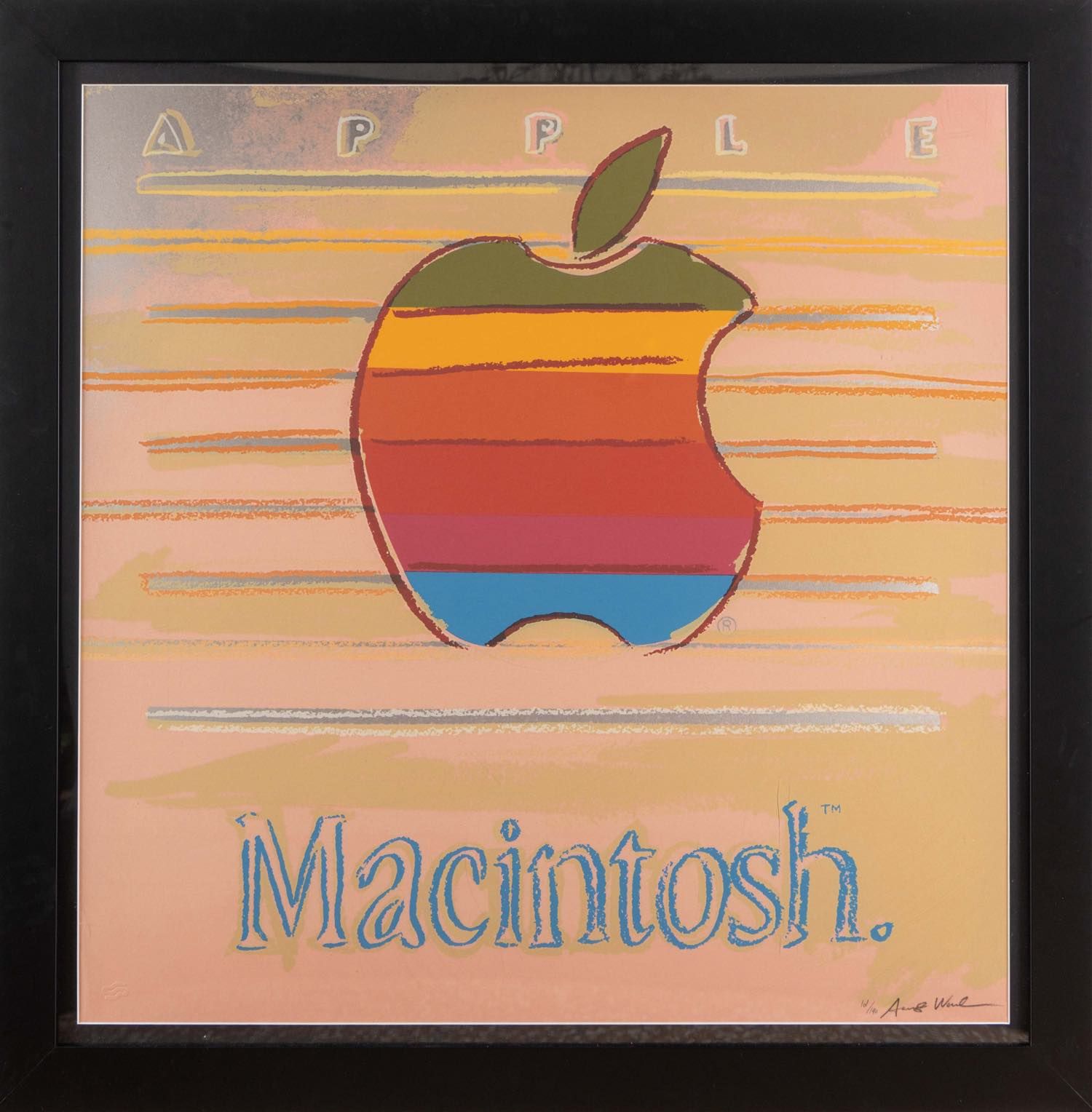Andy Warhol (Pittsburgh 1928 - New York 1987), “Apple”, 1985. Sérigraphie coloré&hellip;