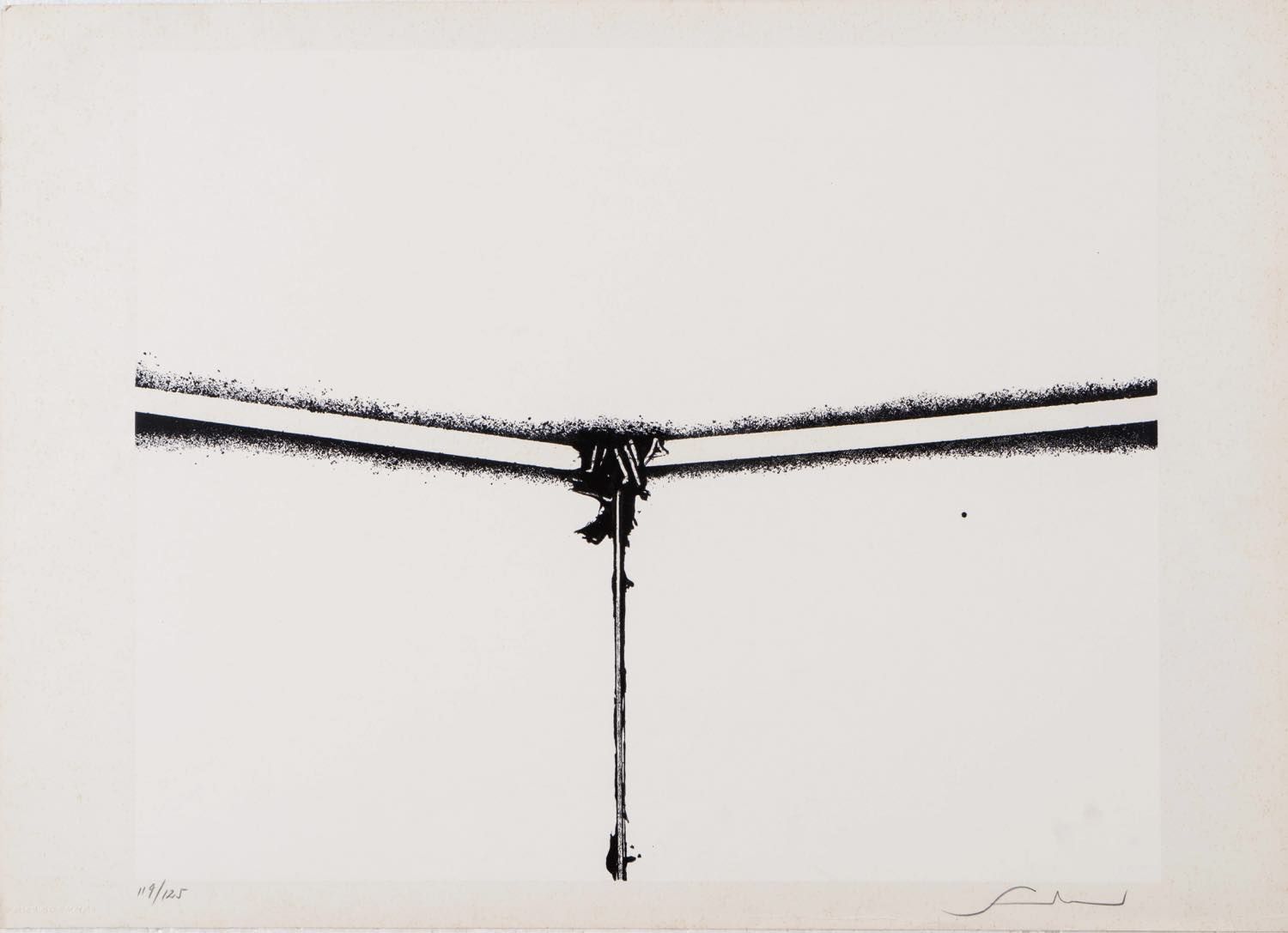 Emilio Scanavino (Genova 1922 - Milano 1986), “Senza titolo”. Litografía sobre p&hellip;