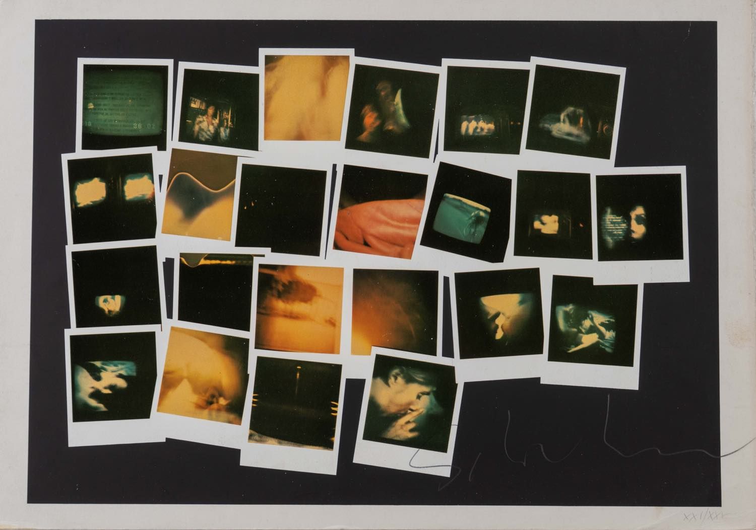Mario Schifano (Homs 1934 - Roma 1998), “Polaroid”. Farblithografie auf Papier, &hellip;