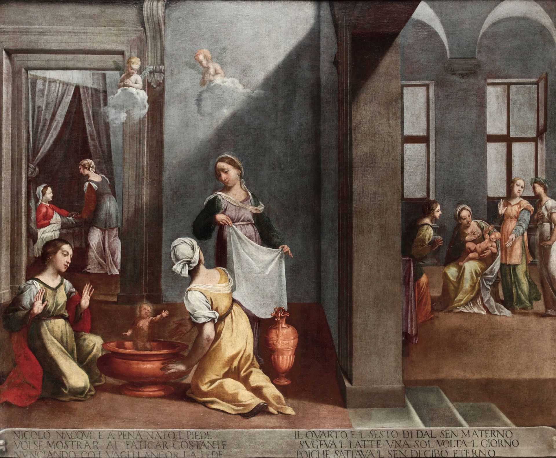 Giovanni Francesco Gessi (Bologna 1588-1649), Episodi dell’infanzia di San Nicol&hellip;