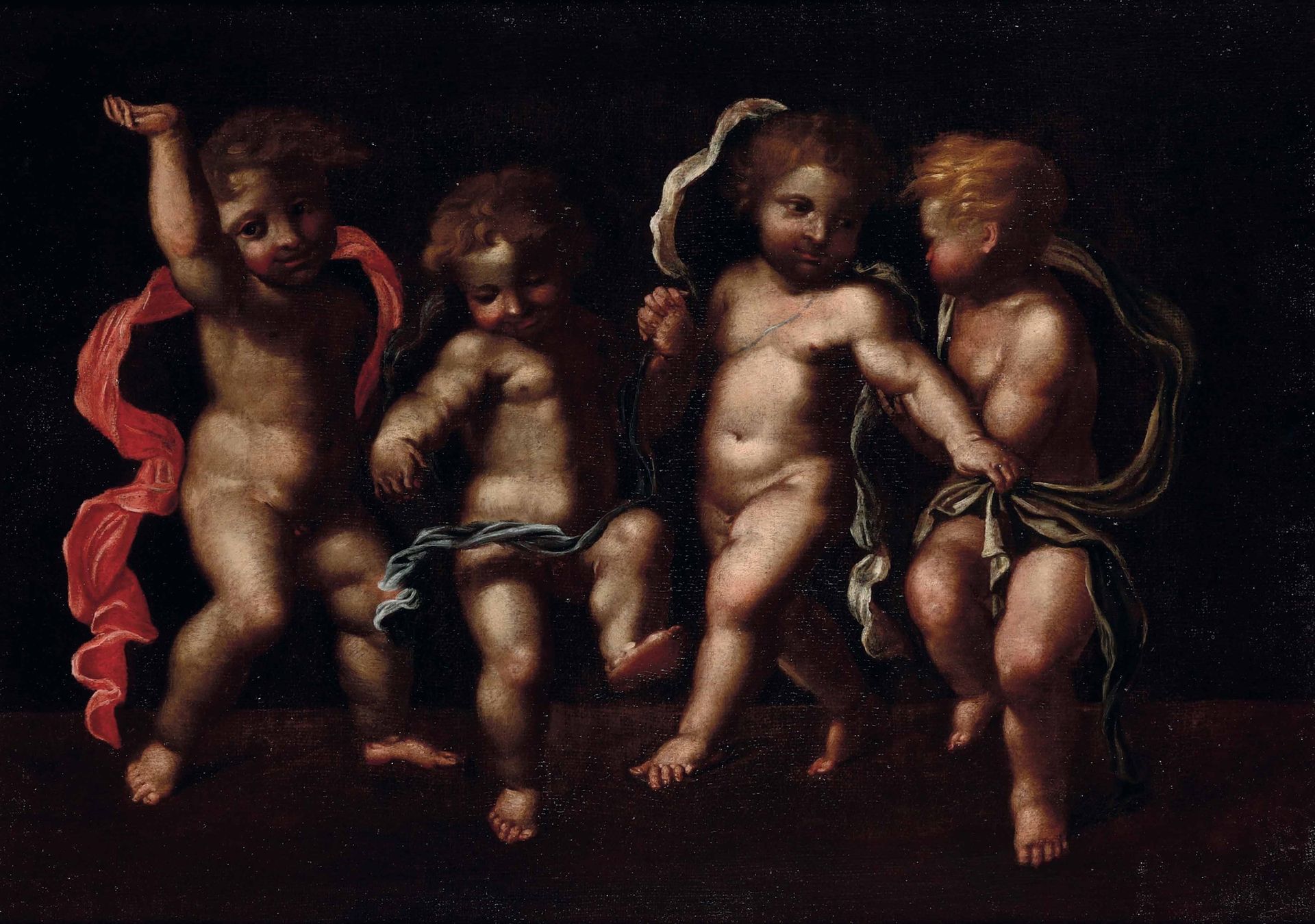 Carlo Cignani (Bologna 1628 - Forlì 1719), nei modi di, Teoria di putti danzanti&hellip;