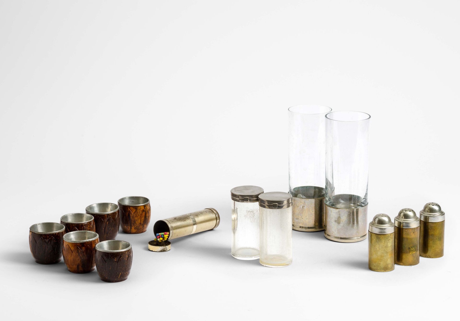 Gabriella Crespi, Set di oggetti da tavolo comprendenti una coppia di bicchieri &hellip;