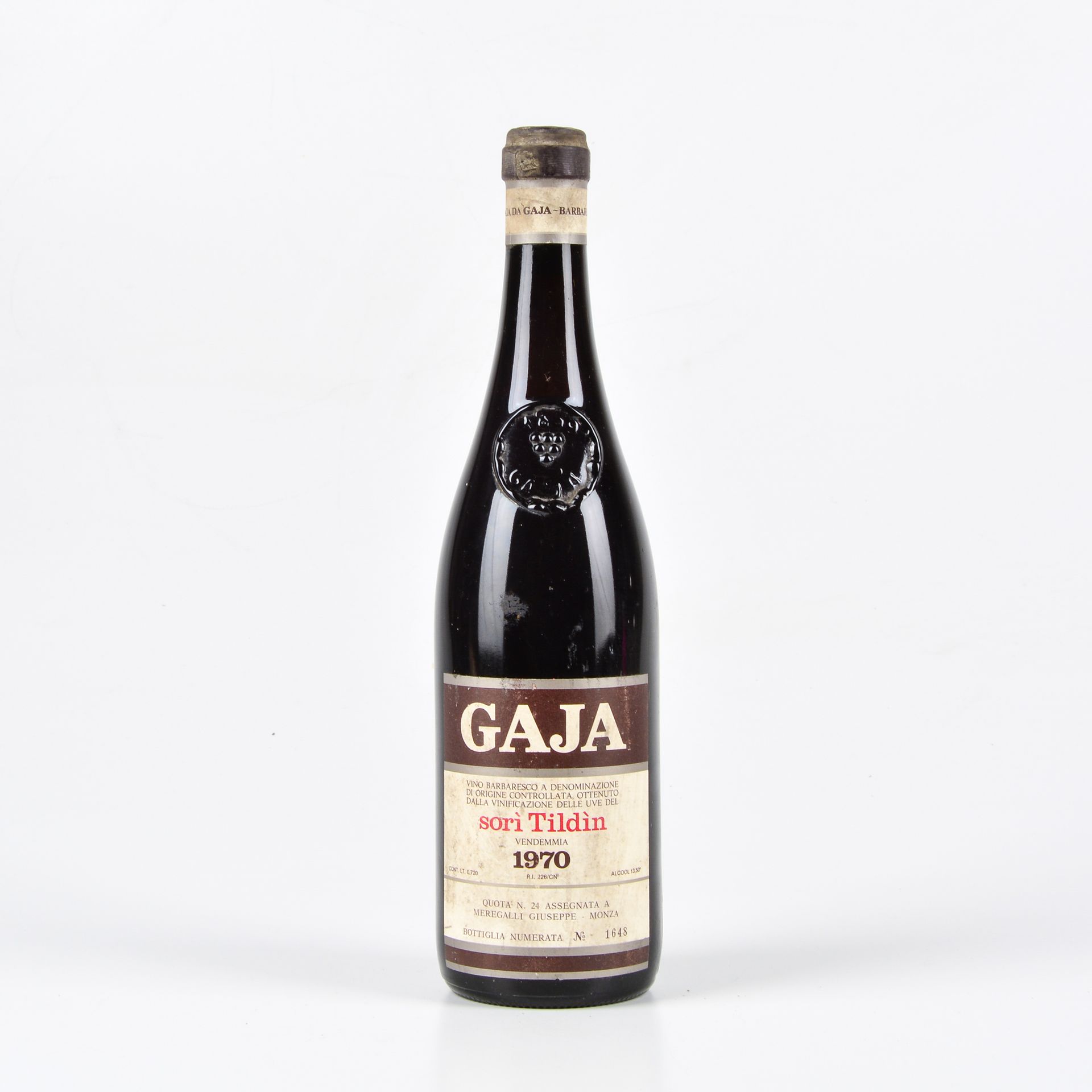 Gaja, Barbaresco Sorì Tildin, (1 Bt) 1970 1 Bt TS