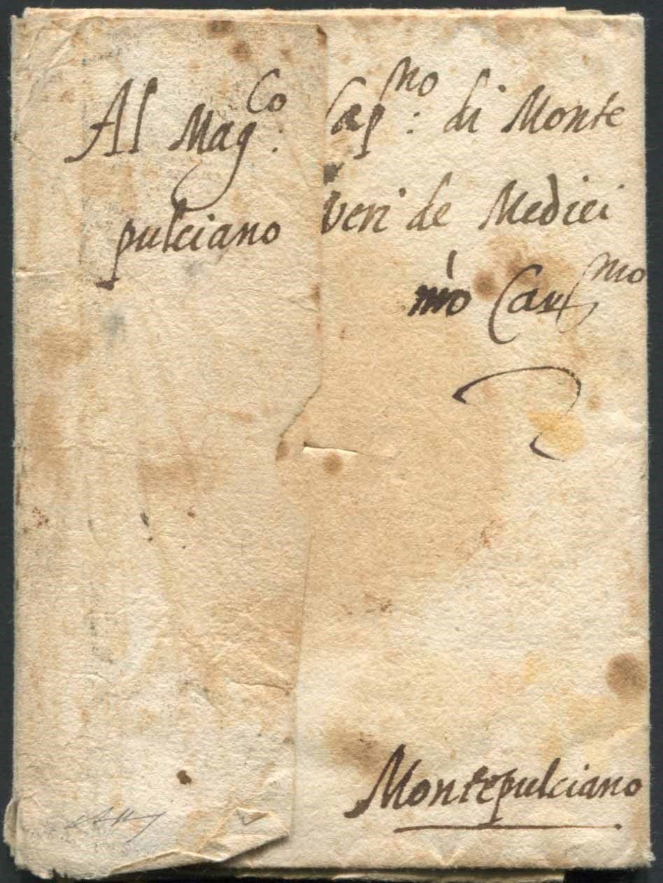 Ducato di Firenze. Lettera da Firenze per Montepulciano del 29 Giugno 1559., Ins&hellip;