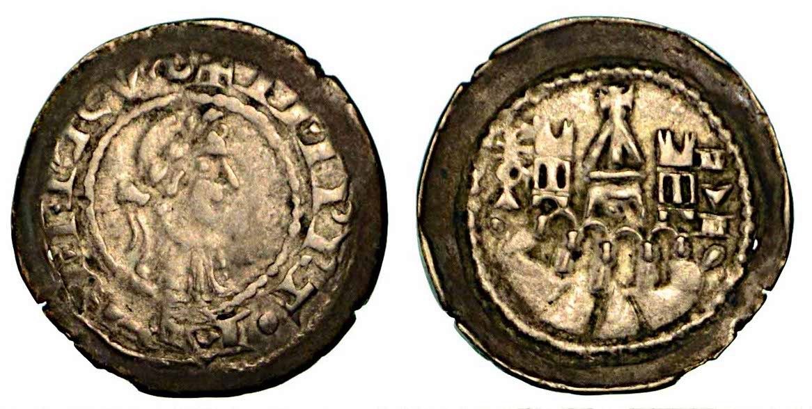 BERGAMO. Comune, a nome di Federico II (1194-1250)., Denaro scodellato, anni 125&hellip;