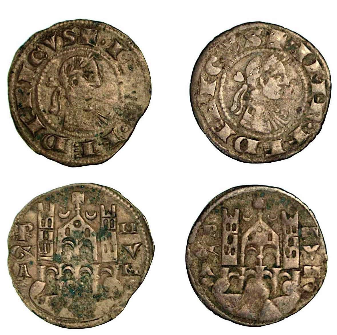 BERGAMO. Comune, a nome di Federico II (1194-1250)., Lotto di due esemplari. Den&hellip;