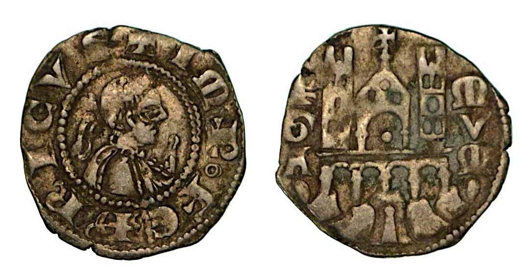 BERGAMO. Comune, a nome di Federico II (1194-1250)., Denaro planeto, anni 1282-1&hellip;