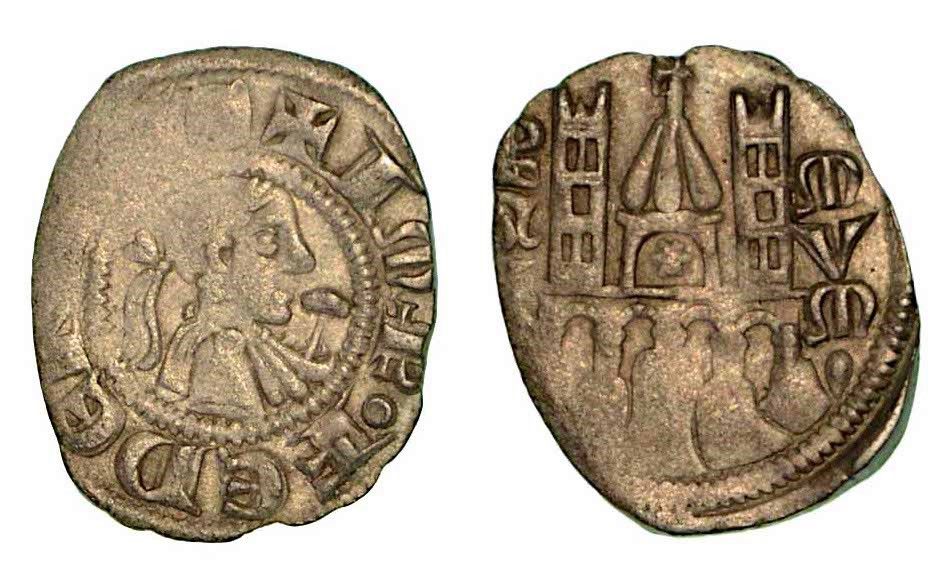 BERGAMO. Comune, a nome di Federico II (1194-1250)., Denaro planeto, anni 1270-1&hellip;