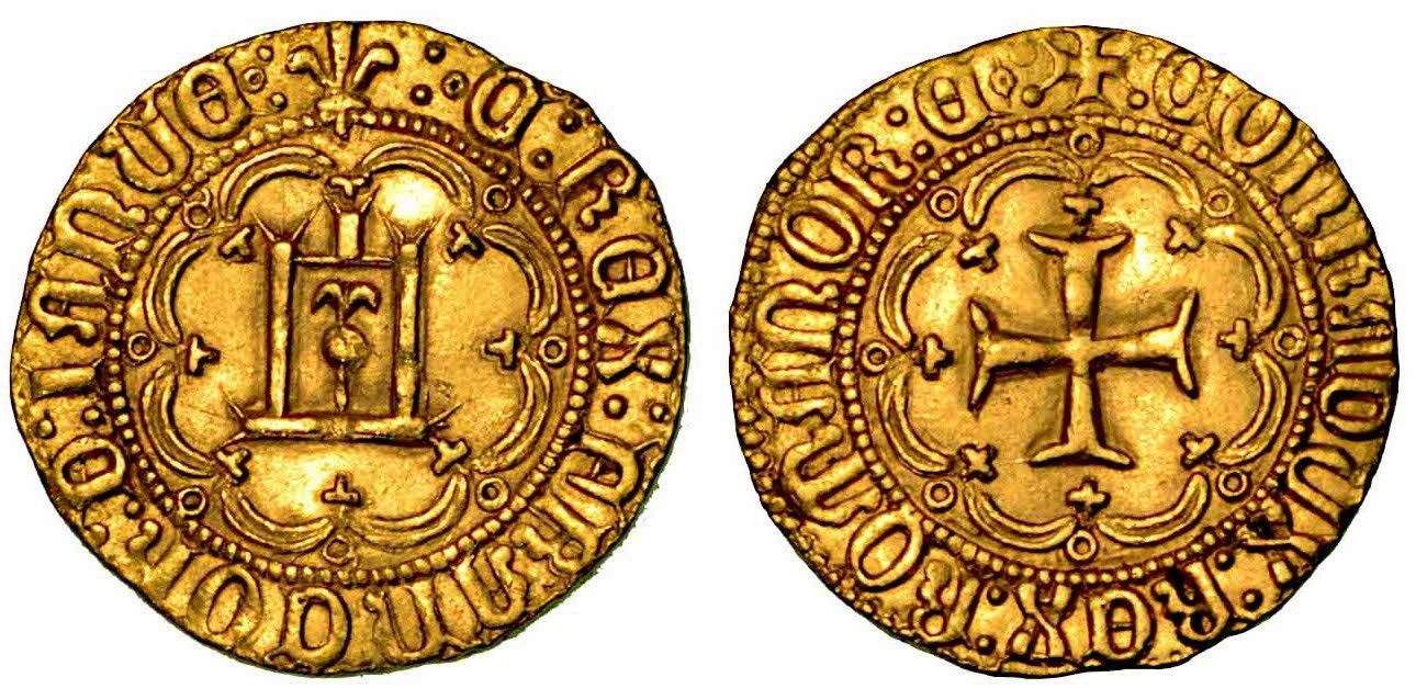 GENOVA. Carlo VII re di Francia, 1458-1461., Ducato. Giglio : • C : REX : FRANCO&hellip;