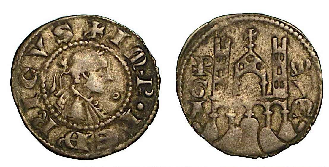 BERGAMO. Comune, a nome di Federico II (1194-1250)., Denaro planeto, anni 1282-1&hellip;