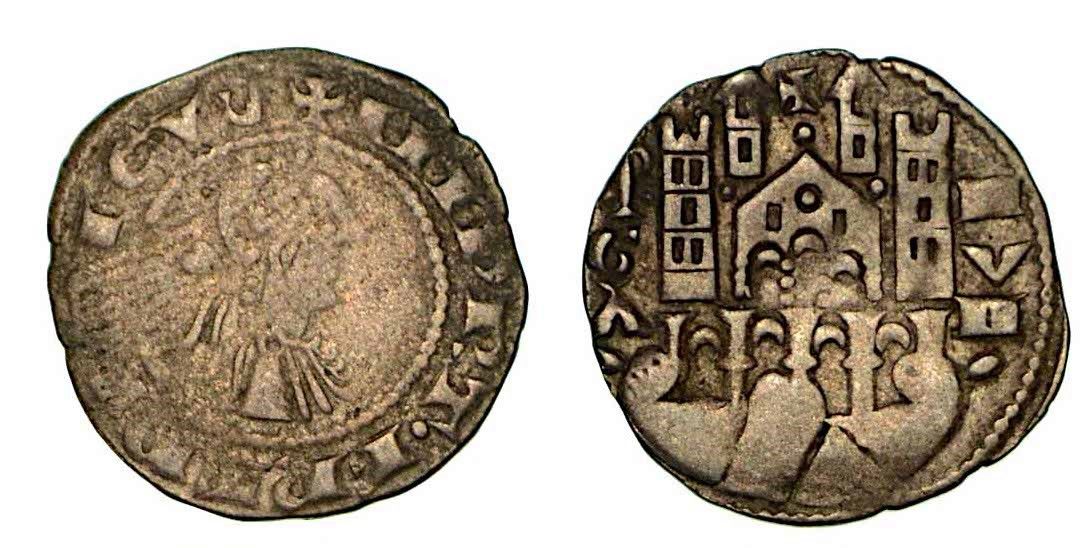 BERGAMO. Comune, a nome di Federico II (1194-1250)., Denaro planeto, anni 1260-1&hellip;