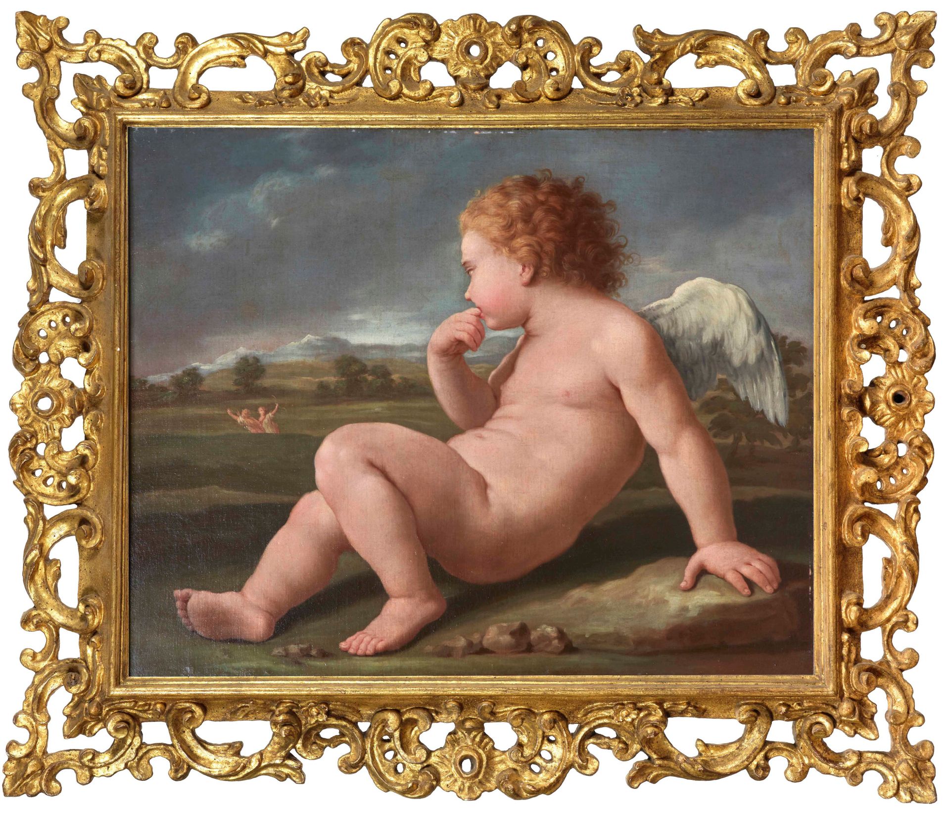 Paolo De Matteis (1662 Napoli-1728 Napoli), Amore con arco e frecce e Amore deri&hellip;