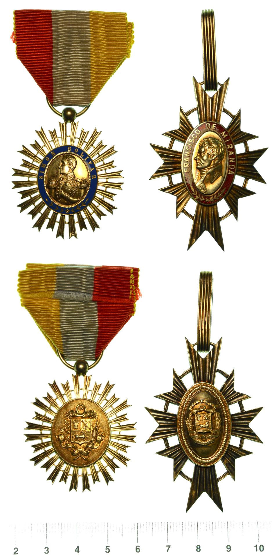 Distintivi e decorazioni VENEZUELA. Lot de deux décorations.
Croix de Commandeur&hellip;