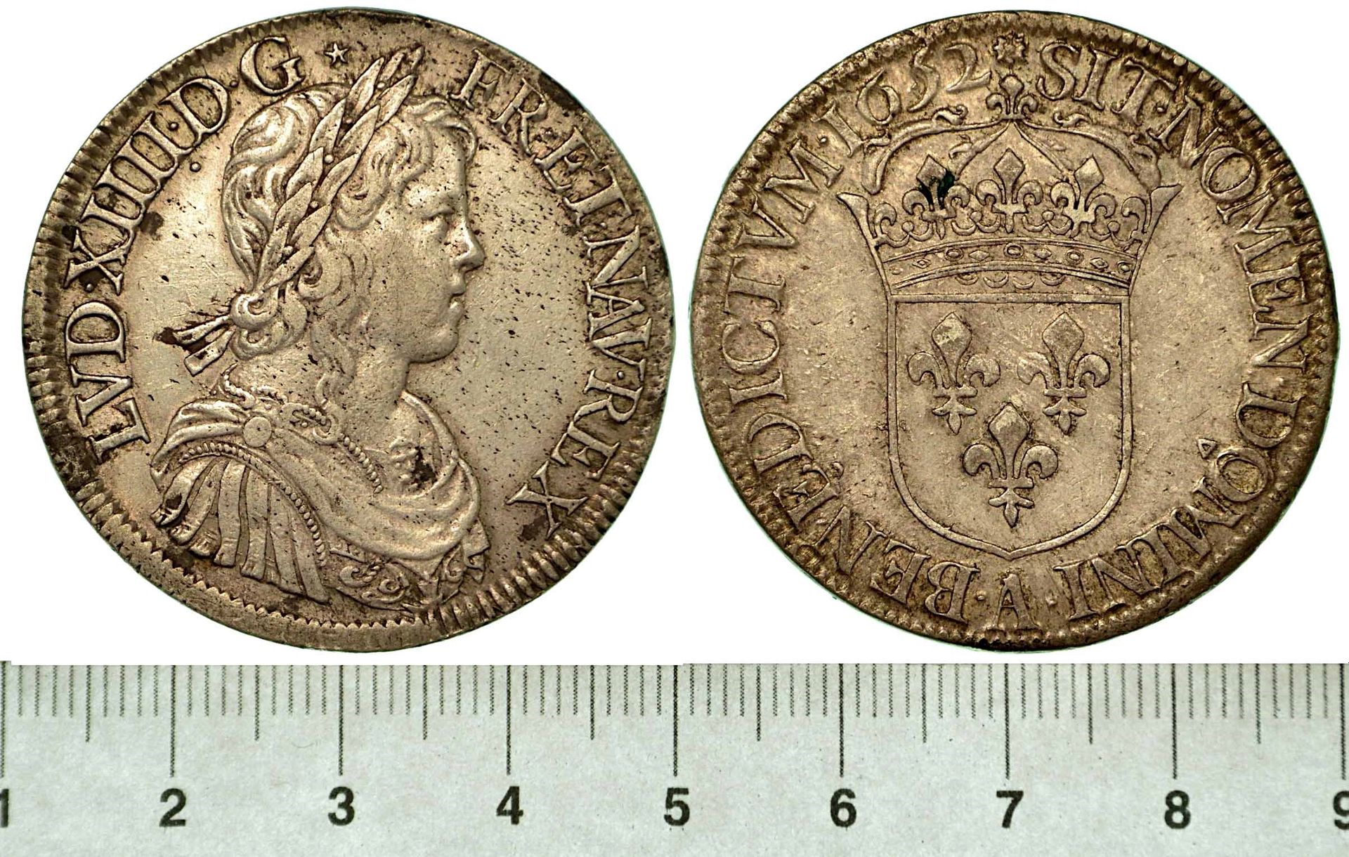 Monete estere FRANKREICH. LOUIS XIV, 1643-1715. Ecu 1652 A.
Büste d. R/ Gekrönte&hellip;