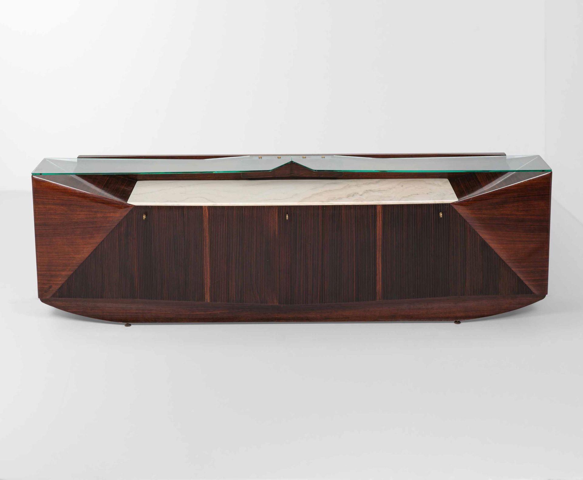 DASSI Grand meuble de rangement avec cadre en bois et lambris en bois grissinato&hellip;